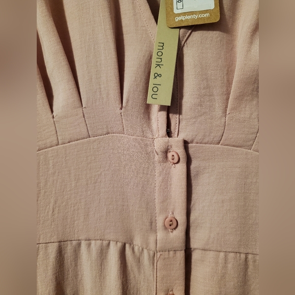 PLENTY Monk & Lou Dress, XS, Pink, Brand New with Tags - Picture 5 of 6